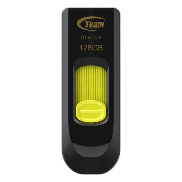 Team Group C145 USB-nøgle 128 GB USB Type-A 3.2 Gen 1 (3.1 Gen 1) Sort, Gul