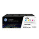 HP Originale 410X LaserJet-tonerpatroner, cyan/magenta/gul, pakke med 3 stk.