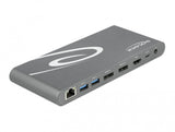 DeLOCK 87772 dockingstation Ledningsført Thunderbolt 3 Grå