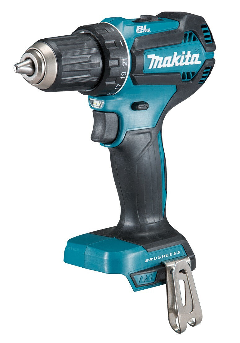 Makita DDF485Z bor 1900 rpm Nøglefri 1,7 kg Sort, Blå
