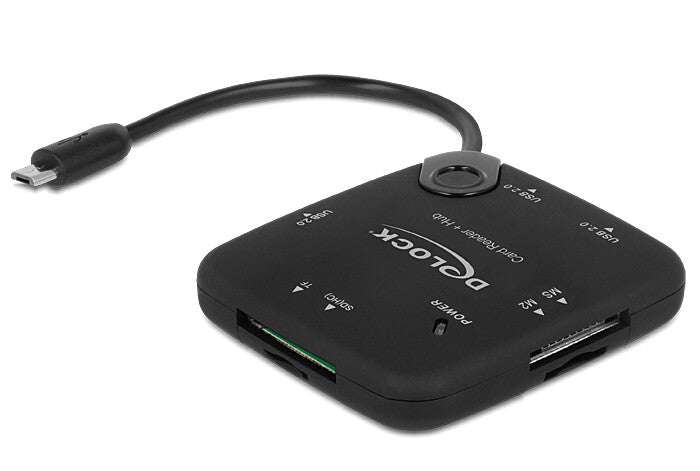 DeLOCK 65529 kortlæser USB 2.0 Sort
