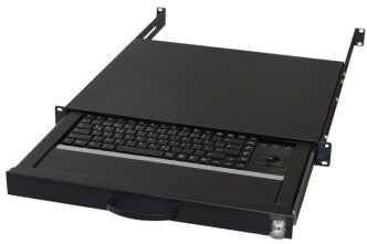 aixcase AIX-19K1UKDETB-B tastatur USB + PS/2 QWERTZ Tysk Sort