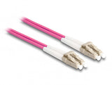 DeLOCK 87915 InfiniBand og fiberoptisk kabel 3 m LC Violet