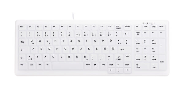 Contour Design Active Key AK-C7000 tastatur Medicinsk USB QWERTZ Tysk Hvid
