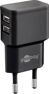 Goobay 44951 oplader til mobil enhed Mobiltelefon, Smartphone Sort Vekselstrøm Indendørs