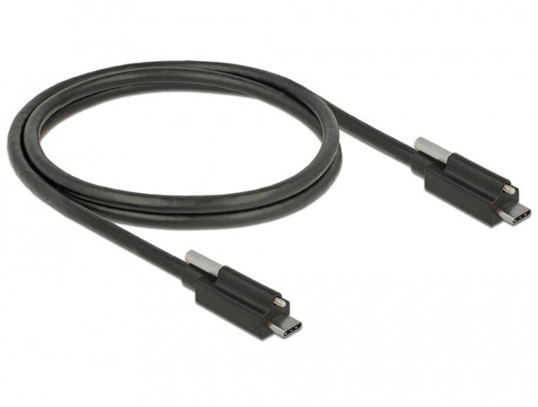 DeLOCK 83719 USB-kabel USB 3.2 Gen 2 (3.1 Gen 2) 1 m USB C 10 Gbit/sek. Sort