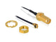 DeLOCK 88824 koaxial kabel 0,35 m MHF (I-PEX) RF SMA Sort