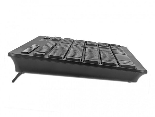 DeLOCK 12004 tastatur Hjem USB QWERTZ Tysk Sort