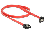 DeLOCK 83979 SATA-kabel 0,5 m SATA 7-pin Sort, Rød