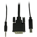 Inter-Tech AS-9104DA KVM Switch Stativ-montering Sort