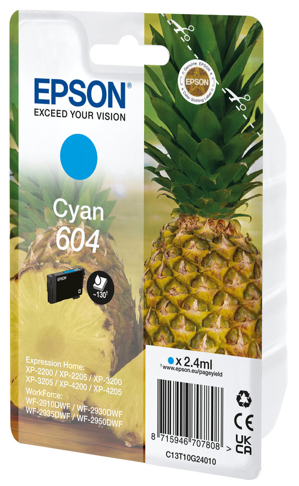 Epson 604 blækpatron 1 stk Original Standard udbytte Blå