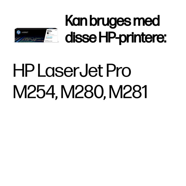 HP Original 203A LaserJet-tonerpatron, sort