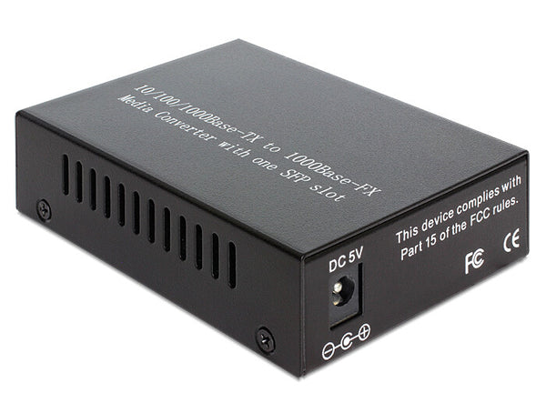 DeLOCK Media Converter 1000Base-T to SFP netværksomformer til medie 1000 Mbit/s Sort