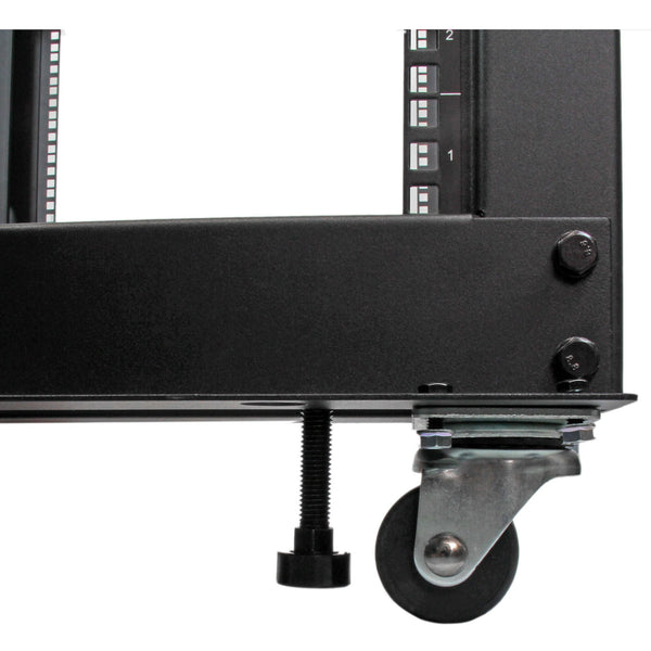 StarTech.com 4POSTRACK12U stativ 12U Fritstående reol Sort