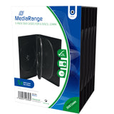 MediaRange BOX35-6 optisk disk etui DVD-boks 6 diske Sort