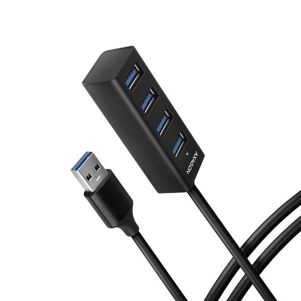 Axagon HUE-M1AL interface hub USB 3.2 Gen 1 (3.1 Gen 1) Type-A 5000 Mbit/s Sort