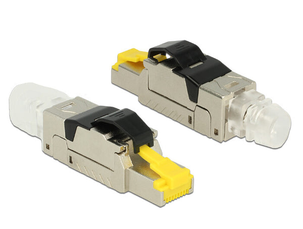 DeLOCK 86285 kabelsamler RJ45 Sort, Sølv, Transparent, Gul