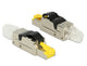 DeLOCK 86285 kabelsamler RJ45 Sort, Sølv, Transparent, Gul