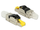 DeLOCK 86485 kabelsamler RJ45 Sort, Sølv, Transparent, Gul
