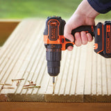 Black & Decker BDCHD18KB-QW bor Nøglefri Sort, Orange