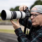Canon RF 100-500mm F4.5-7.1L IS USM SLR Telefoto zoomobjektiv Sort, Hvid