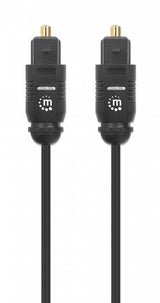 Manhattan 356060 InfiniBand og fiberoptisk kabel 1 m Toslink Sort