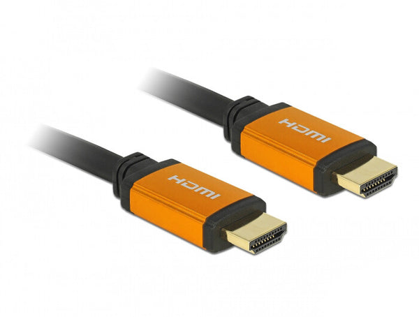 DeLOCK 86987 HDMI-kabel 3 m HDMI Type A (Standard) Sort, Gul