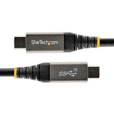 StarTech.com USB31CCV50CM USB-kabel USB 3.2 Gen 2 (3.1 Gen 2) 0,5 m USB C 10 Gbit/sek. 100 W Grå, Sort