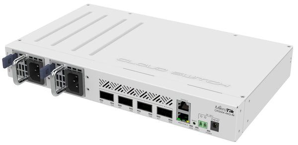 Mikrotik CRS504-4XQ-IN netværksswitch Administreret Fast Ethernet (10/100) Strøm over Ethernet (PoE) Hvid