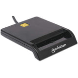 Manhattan 102049 smartcard læser Indendørs USB USB 2.0 Sort