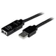 StarTech.com USB 2.0, 20m, M/F USB-kabel USB A Sort