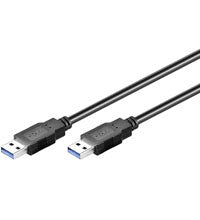 Goobay 0.5m USB 3.0 A/A USB-kabel USB 3.2 Gen 1 (3.1 Gen 1) 0,5 m USB A 5 Gbit/sek. Sort