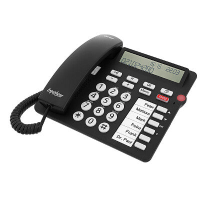Tiptel 1081000 telefon Analog telefon Nummervisning Sort