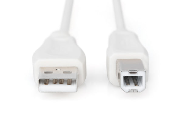 Digitus AK-300105-018-E USB-kabel USB 2.0 1,8 m USB A USB B 0,48 Gbit/sek. Beige