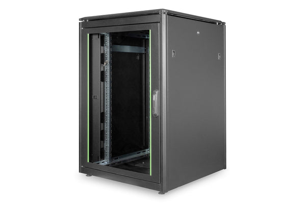 Digitus DN-19 22U-8/8-B-1 stativ Fritstående reol Sort