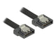 DeLOCK 83838 SATA-kabel 0,1 m SATA 7-pin Sort