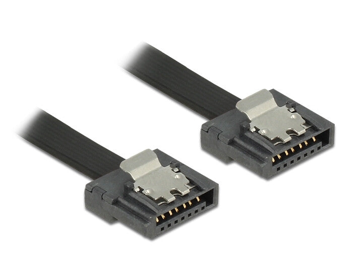 DeLOCK 83838 SATA-kabel 0,1 m SATA 7-pin Sort
