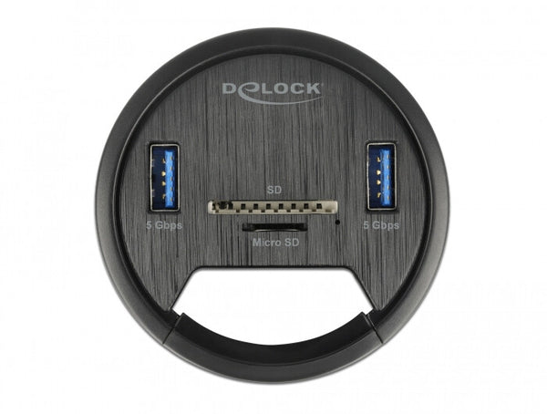 DeLOCK 64152 stikkontakt Sort