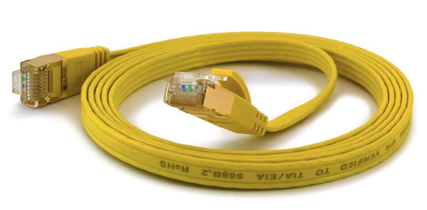 Wantec 7057 netværkskabel Gul 0,1 m Cat6a F/UTP (FTP)