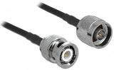 DeLOCK 90425 koaxial kabel LMR195 10 m Sort, Grå