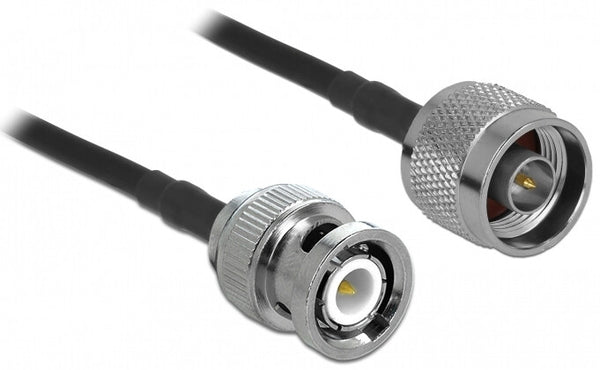 DeLOCK 90425 koaxial kabel LMR195 10 m Sort, Grå