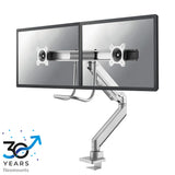 Neomounts NM-D775DXSILVER skærmbeslag og -stativer 81,3 cm (32") Skrivebord Sølv