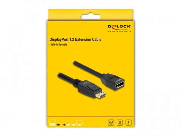 DeLOCK 80004 DisplayPort kabel 5 m Sort