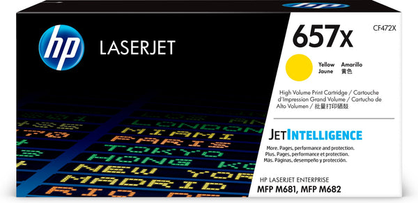 HP Original 657X LaserJet-tonerpatron med høj kapacitet, gul