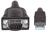 Manhattan 151856 serielkabel Sølv 0,45 m USB A Serial/COM/RS232/DB9