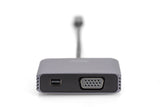 Digitus DA-70825 USB grafisk adapter 4096 x 2160 pixel Grå