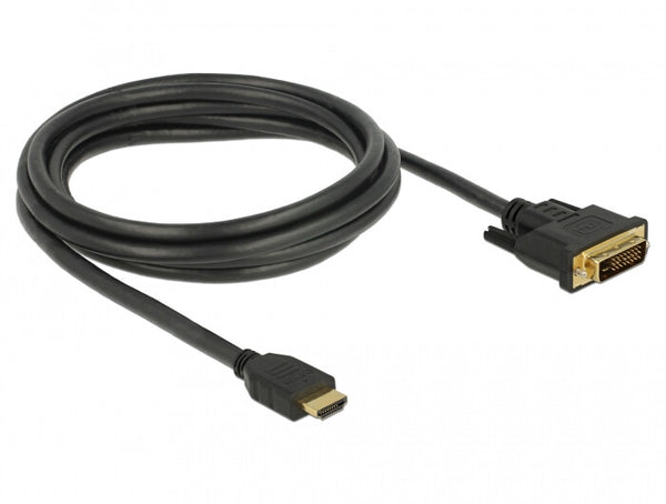 DeLOCK 85654 videokabel adapter 2 m HDMI Type A (Standard) DVI Sort