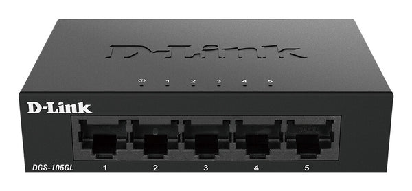 D-Link DGS-105GL/E netværksswitch Ikke administreret Gigabit Ethernet (10/100/1000) Sort