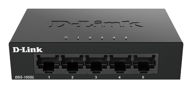 D-Link DGS-105GL/E netværksswitch Ikke administreret Gigabit Ethernet (10/100/1000) Sort