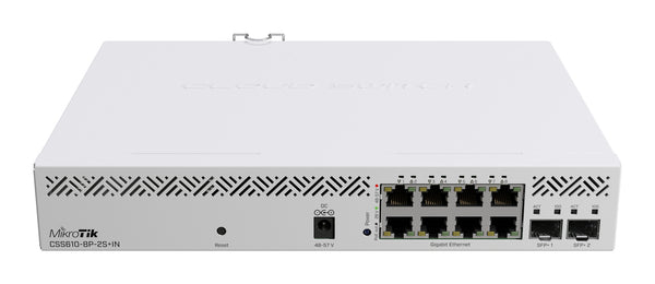 Mikrotik CSS610-8P-2S+IN netværksswitch Administreret Gigabit Ethernet (10/100/1000) Strøm over Ethernet (PoE) Hvid
